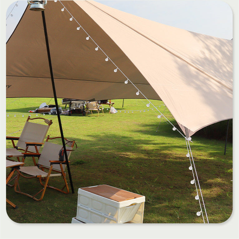 Camping Canopy Tent Camping Tarp Oxford Cloth Camping Tent Sunshade And Rain Proof