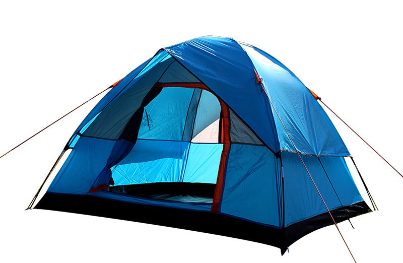 Tent for 4  People To Build A Double Deck Family Outdoor Camping Tent