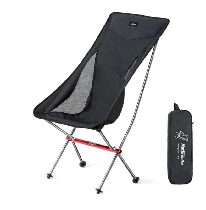 High Back Portable Ultralight Camping Chair - Aluminum Alloy Nature Hike