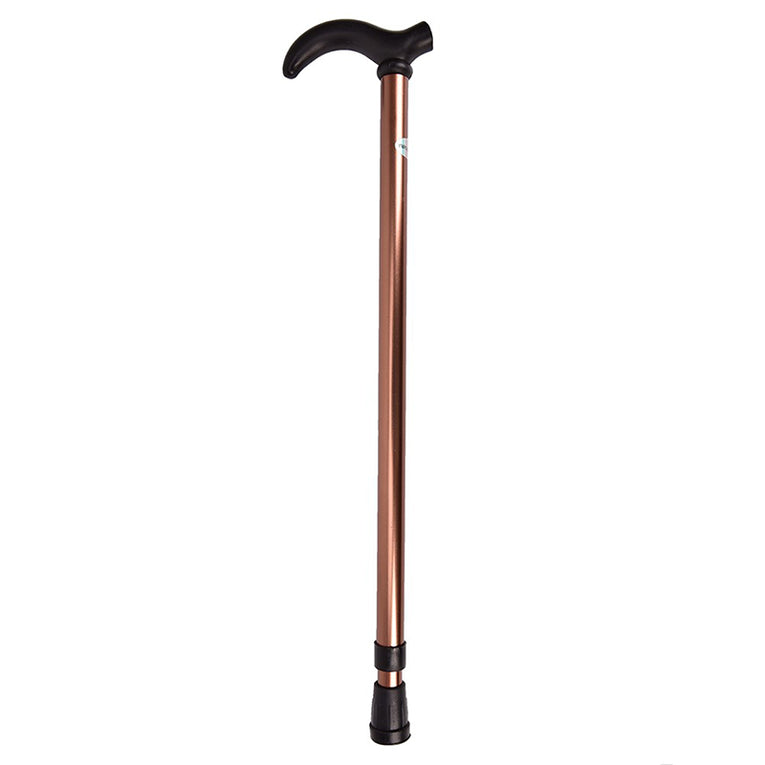 Telescopic Walking Stick Cane Hiking Rubber Tips 6 Grade Alpenstock for Elderly Aluminium Body Climbing Equipment