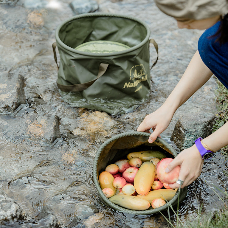 Bucket Outdoor Travel Camping Portable Water Basin Water Storage Bucket Naturehike