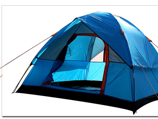 Tent for 4  People To Build A Double Deck Family Outdoor Camping Tent